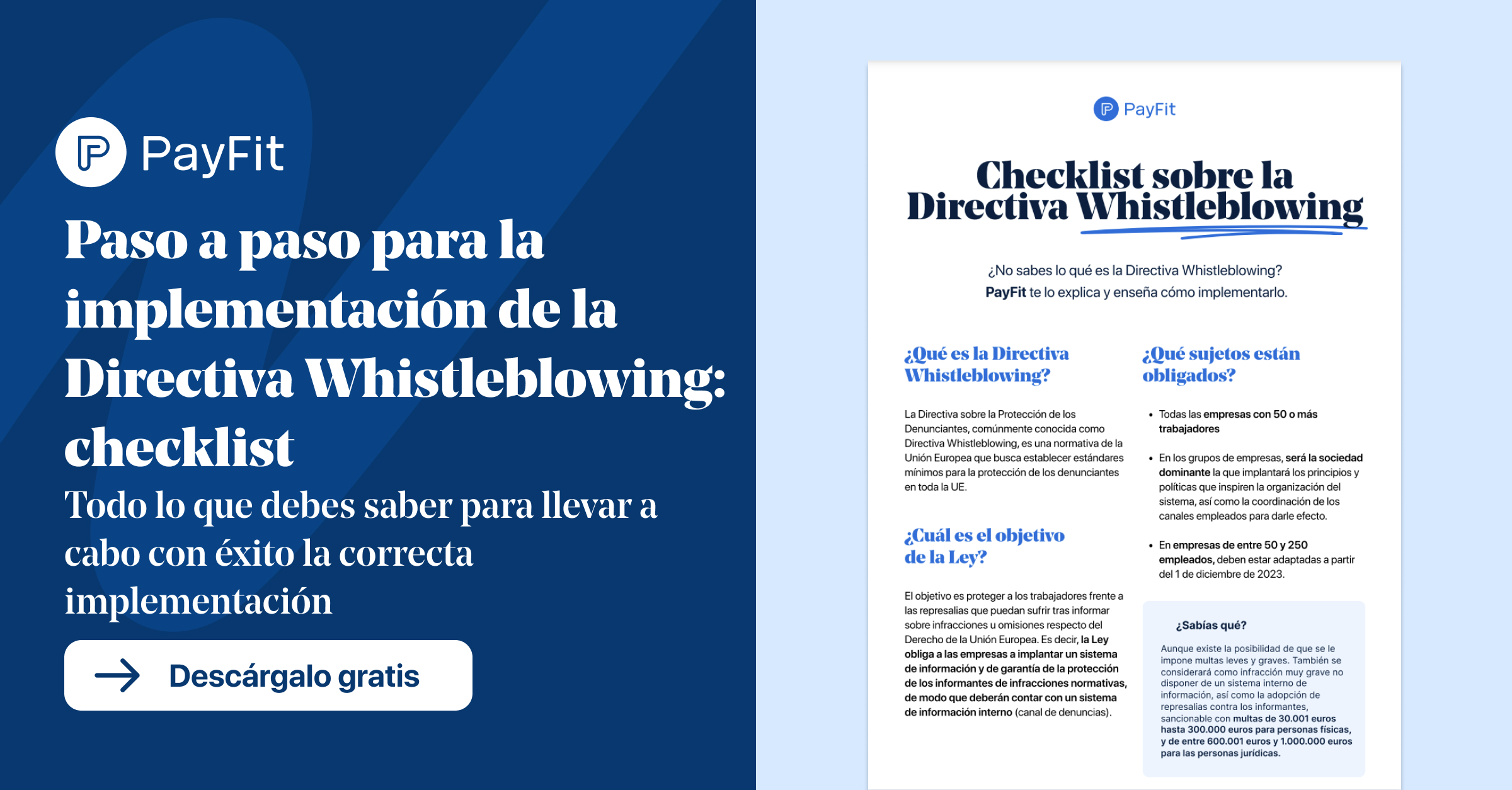 El paso a paso de la Directiva Whistleblowing: Checklist gratis